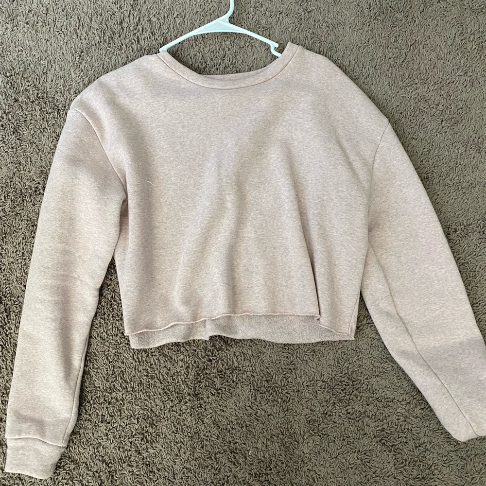 Pink Crop Top Sweater